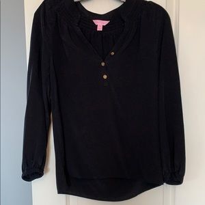 Simple black blouse